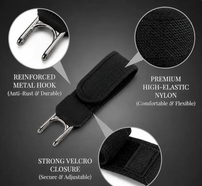 Metal Adjustable No Buckle Belts for Men and WOMEN
