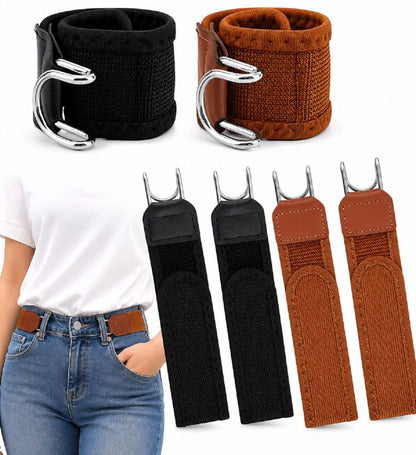 Metal Adjustable No Buckle Belts for Men and WOMEN